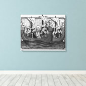 Abfahrt von St. Louis für den Kreuzzug Leinwanddruck (Insitu (Holzboden))