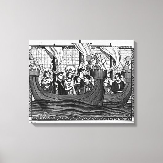 Abfahrt von St. Louis für den Kreuzzug Leinwanddruck (Vorderseite)