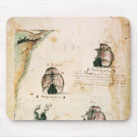 Abfahrt von Vasco da Gama Mousepad (Vorne)