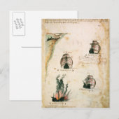 Abfahrt von Vasco da Gama Postkarte (Vorne/Hinten)