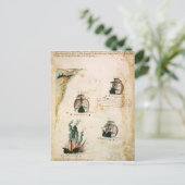 Abfahrt von Vasco da Gama Postkarte (Stehend Vorderseite)