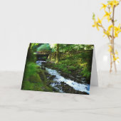 Abfahrt von Wahkeena Falls, Oregon Karte (Gelbe Blume)