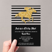 Abfahrt zum Altar-Derby-Brautparty Acryleinladungen (Insitu (Handheld))