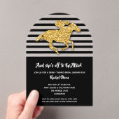 Abfahrt zum Altar-Derby-Brautparty Acryleinladungen (Insitu (Handheld))