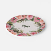 Abfahrt zum Altar Kentucky Derby Brautparty Pappteller (Schrägansicht)