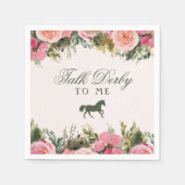 Abfahrt zum Altar Kentucky Derby Brautparty Serviette (Vorderseite)