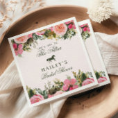 Abfahrt zum Altar Kentucky Derby Brautparty Serviette