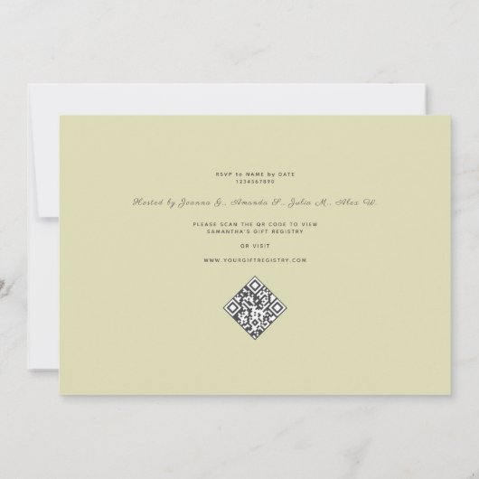 Abfahrt zum Altar Racing Derby Brautparty Einladung (Rückseite)