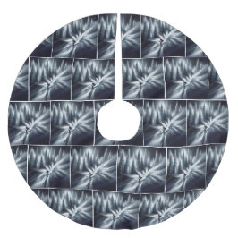 Abfahrten Skifahren auf einem Berg Polyester Weihnachtsbaumdecke