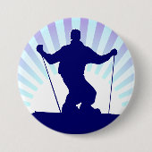 Abfahrtskier Button (Vorderseite)