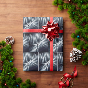 Abfahrtskier im Mondschein Geschenkpapier