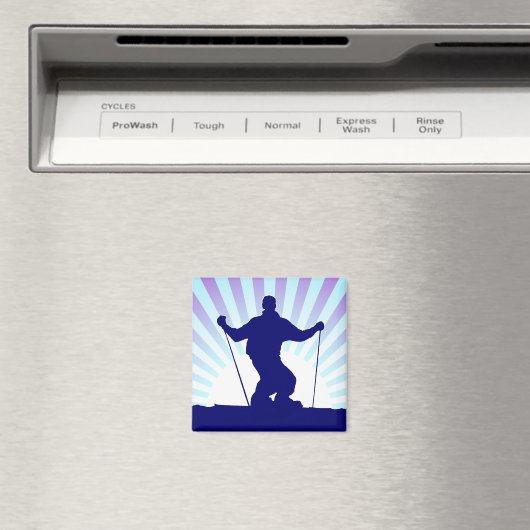 Abfahrtskier Magnet (In Situ (Geschirrspüler))