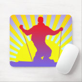 Abfahrtskier Mousepad (Mit Mouse)