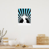 Abfahrtskier Poster (Küche)