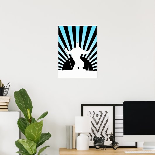 Abfahrtskier Poster (Heimbüro)