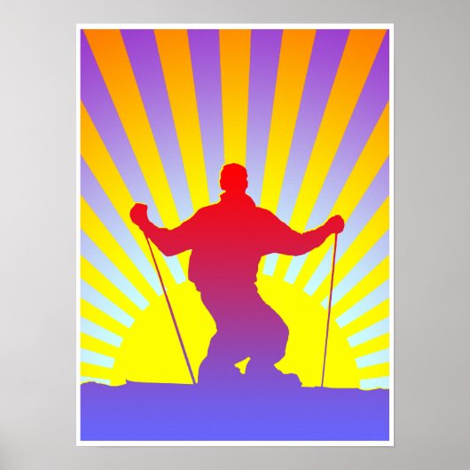 Abfahrtskier Poster (Vorne)