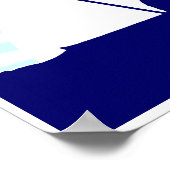 Abfahrtskier Poster (Ecke)