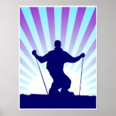 Abfahrtskier Poster (Vorne)