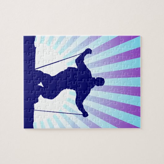 Abfahrtskier Puzzle (Horizontal)