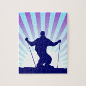 Abfahrtskier Puzzle (Vertikal)