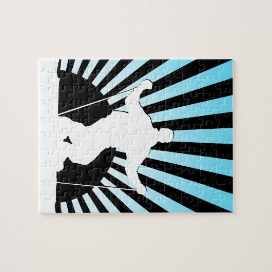 Abfahrtskier Puzzle (Horizontal)