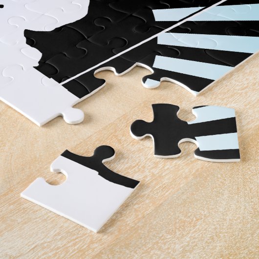 Abfahrtskier Puzzle (Seite)