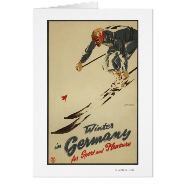 Abfahrtskiläufer - Sport und Vergnügungspromo (Vorne)