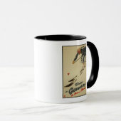 Abfahrtskiläufer - Sport und Vergnügungspromo Tasse (VorderseiteRechts)