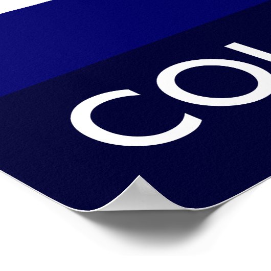 Abfahrtskoloss Poster (Ecke)