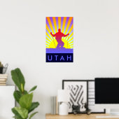 Abfahrtsski UTAH Poster (Heimbüro)