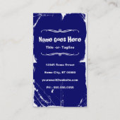 Abfahrtsski Visitenkarte (Rückseite)