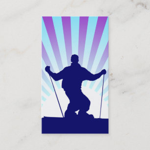 Abfahrtsski Visitenkarte