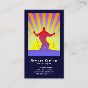 Abfahrtsski Visitenkarte