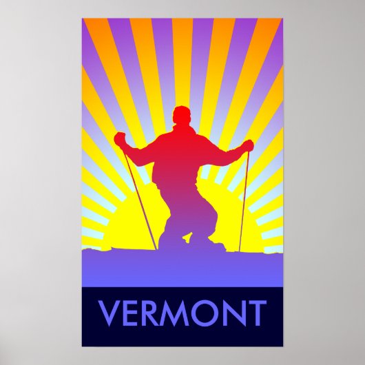 Abfahrtsvermont Poster (Vorne)