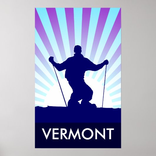 Abfahrtsvermont Poster (Vorne)