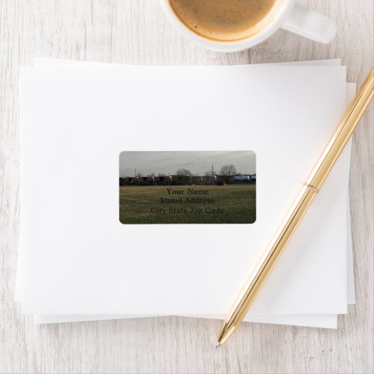 Abfahrtszug Adressaufkleber (Insitu)