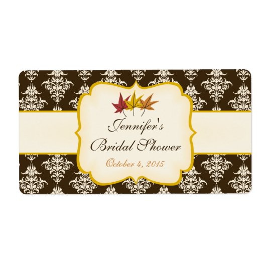 Abfall des Brautparty-Wasser-Flaschenetiketts in d (Vorne)