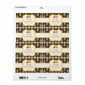 Abfall des Brautparty-Wasser-Flaschenetiketts in d (Vorne)