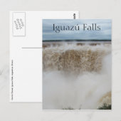 Abfall des Racheniguazu Postkarte (Vorne/Hinten)