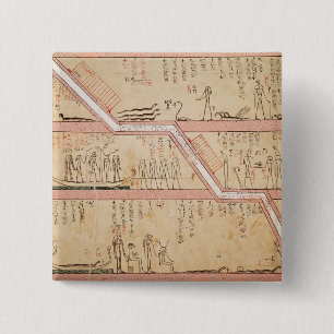 Abfall des Sarkophags in das Grab Button