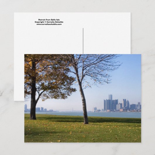 Abfall des Schadstoffs Postkarte (Vorne/Hinten)