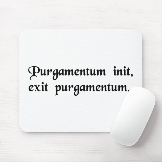 Abfall herein, Abfall heraus Mousepad (Mit Mouse)
