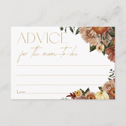 Abfall in Liebe Blumenduschenempfehlung für Mama Begleitkarte (Vorderseite)