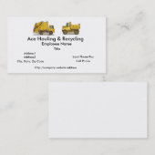 Abfall-LKW-Baugewerbe-Karten Visitenkarte (Vorne/Hinten)