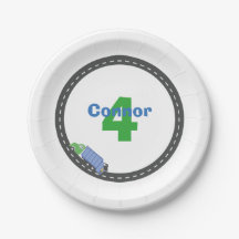 Abfall-LKW-Geburtstags-Platte