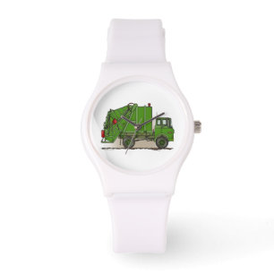 Abfall-LKW-Grün Armbanduhr