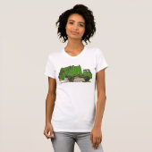 Abfall-LKW-Grün-Mädchen-T - Shirt (Vorne ganz)