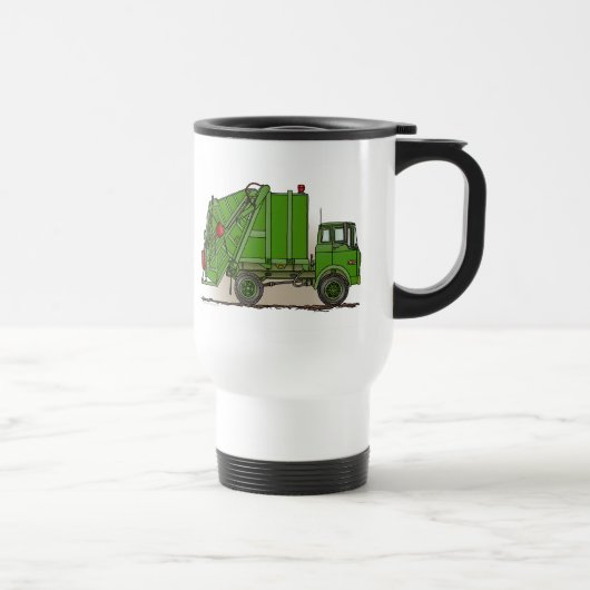 Abfall-LKW-Grün-Reise-Tasse Reisebecher (Rechts)