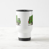 Abfall-LKW-Grün-Reise-Tasse Reisebecher (Mittel)