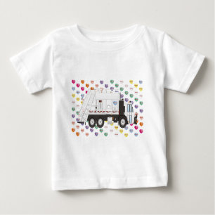Abfall-LKW-Liebe Baby T-shirt